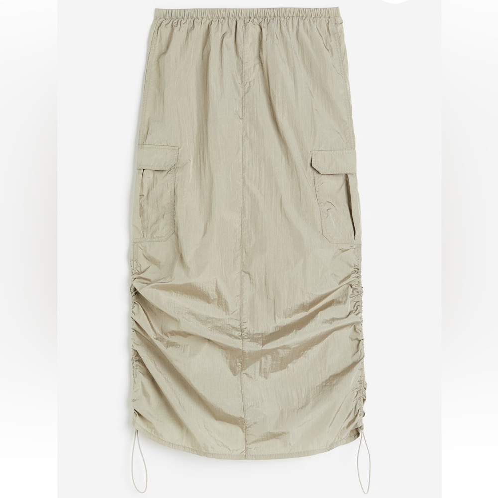H&M Divided Maxi Parachute Cargo Skirt L
